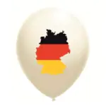 Latexballon mit Motiv Deutschland – Creme