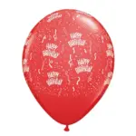 Latexballon mit Motiv Happy Birthday – Rot