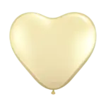 Latexballon Herzform – Creme
