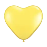 Latexballon Herzform – Gelb