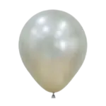Latexballon Metallic – Grau | Creme