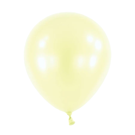 Latexballon in Tropfenform in Metallic Elfenbein