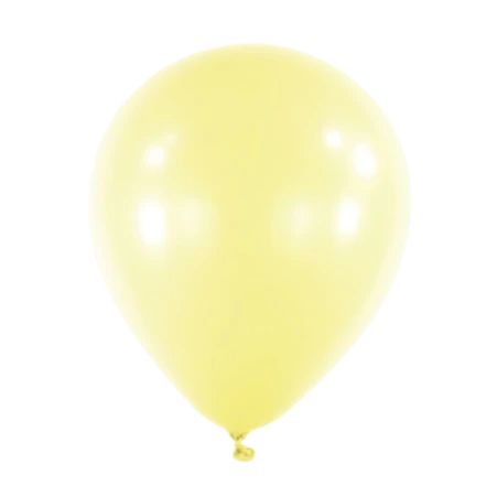 Zitronengelber Pastell-Latexballon in klassischer Tropfenform