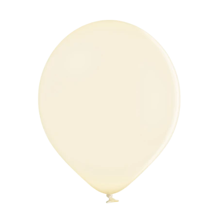 Cremefarbener Pastell-Latexballon in klassischer Tropfenform