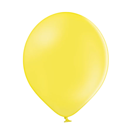 Gelber Pastell-Latexballon in klassischer Tropfenform
