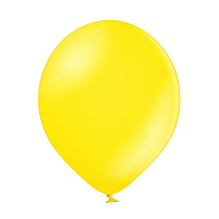 Latexballon in Tropfenform in Metallic Leuchtgelb