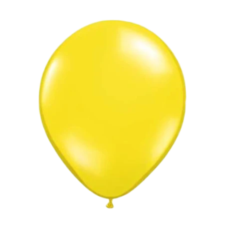 Latexballon in Tropfenform in Metallic Citringelb