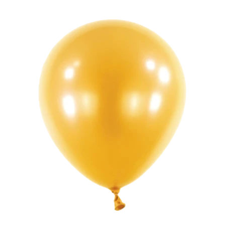 Latexballon in Tropfenform in Metallic Gold