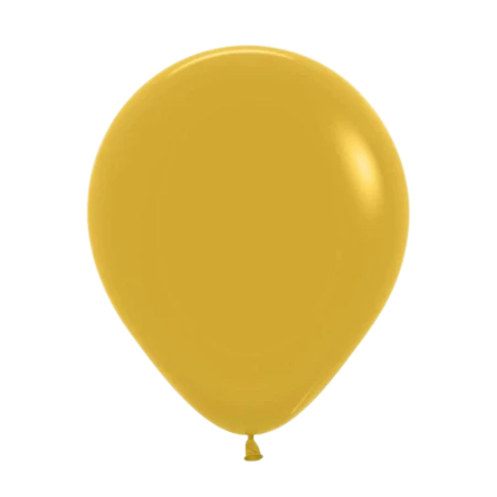 Senfgelber Pastell-Latexballon in klassischer Tropfenform