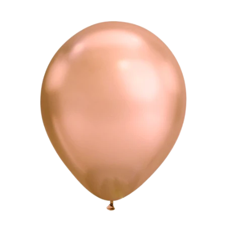 Latexballon in Tropfenform in Metallic Roségold