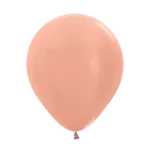 Latexballon Metallic – Rosa-Gold | Roségold Warm