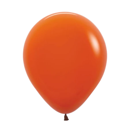 Dunkeloranger Pastell-Latexballon in klassischer Tropfenform