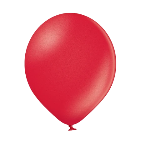 Latexballon in Tropfenform in Metallic Kirschrot