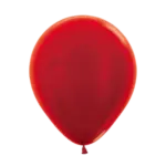 Latexballon Metallic – Rot | Rubinrot