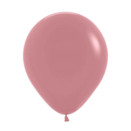 Rosenholzfarbener Pastell-Latexballon in klassischer Tropfenform