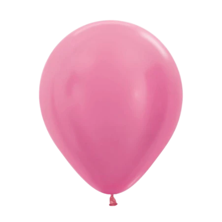 Latexballon in Tropfenform in Metallic Fuchsia