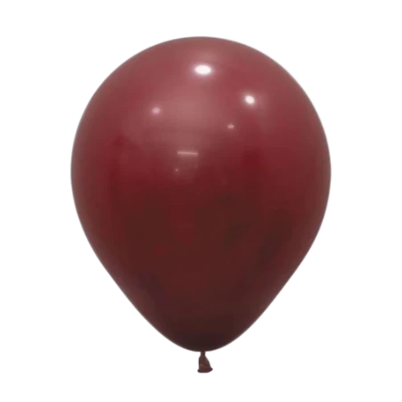 Bordeauxroter Pastell-Latexballon in klassischer Tropfenform