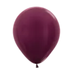 Latexballon Metallic – Rot | Burgunderrot
