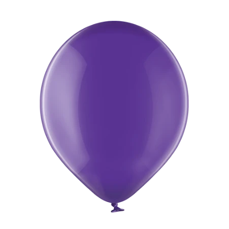 Quarzlila transparenter Latexballon in klassischer Tropfenform
