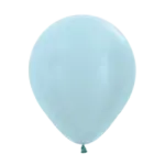 Latexballon Metallic – Blau | Eisblau