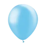 Latexballon Metallic – Blau | Himmelblau