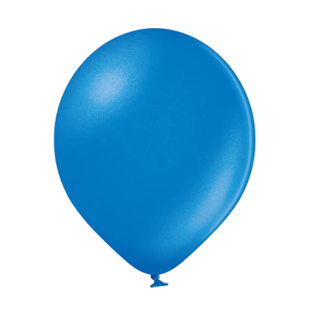 Latexballon in Tropfenform in Metallic Blau