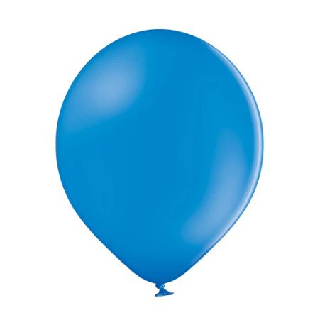 Mittelblauer Pastell-Latexballon in klassischer Tropfenform