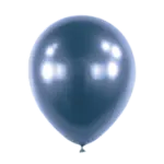 Latexballon Metallic – Blau | Azur Glänzend