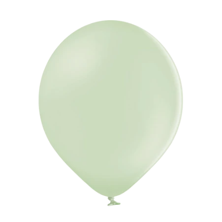 Kiwicremefarbener Pastell-Latexballon in klassischer Tropfenform