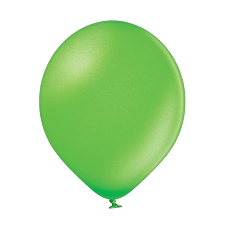 Latexballon in Tropfenform in Metallic Limettengrün