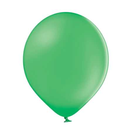 Leuchtend grüner Pastell-Latexballon in klassischer Tropfenform
