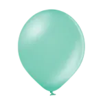 Latexballon Metallic – Grün | Helltürkis
