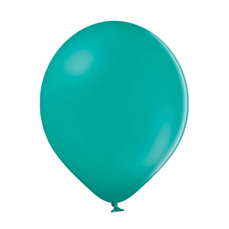 Türkiser Pastell-Latexballon in klassischer Tropfenform