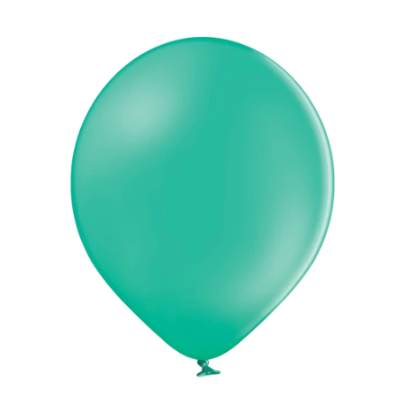 Waldgrüner Pastell-Latexballon in klassischer Tropfenform