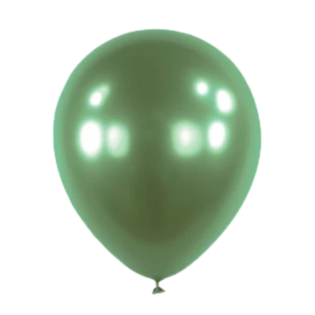 Latexballon in Tropfenform in Metallic Palmblatt