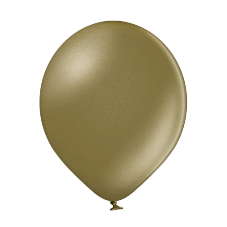 Latexballon in Tropfenform in Metallic Mandel