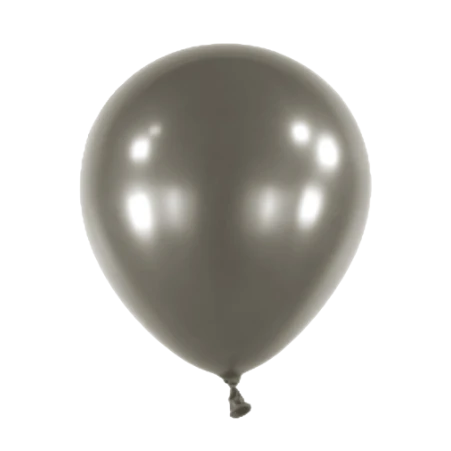 Latexballon in Tropfenform in Metallic Tiefschwarz