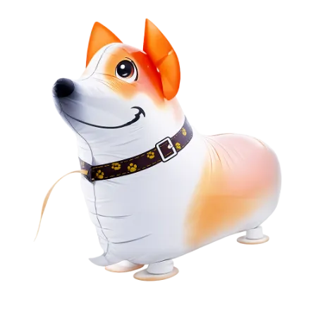 Airwalker-Folienballon in Form eines Jack-Russell-Terriers