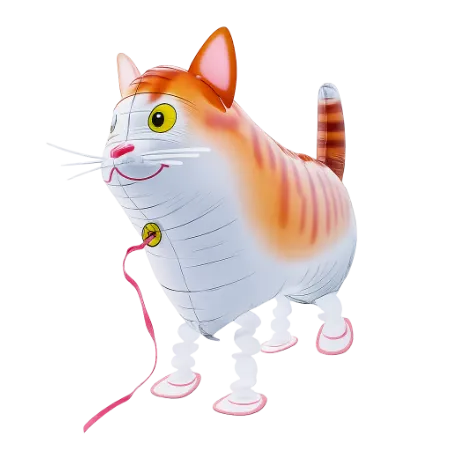 Airwalker-Folienballon in Form einer Katze