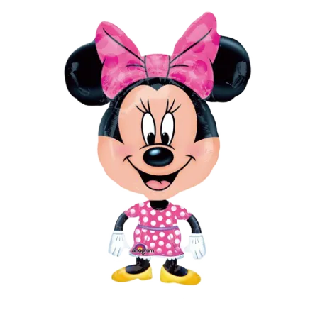 Airwalker-Folienballon in Form von Minnie Maus