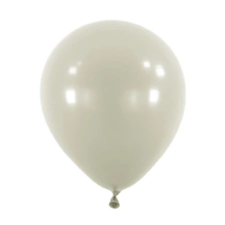 Grauer Latexballon in klassischer Tropfenform