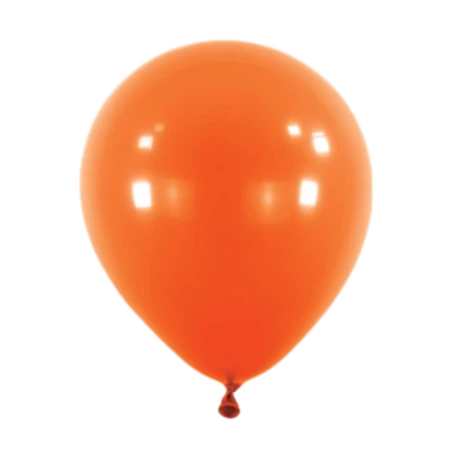Latexballon in klassischer Tropfenform in Orangenschale