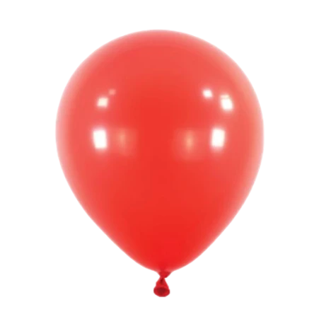 Apfelroter Latexballon in klassischer Tropfenform