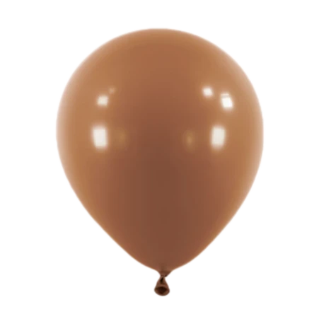 Schokoladenbrauner Latexballon in klassischer Tropfenform