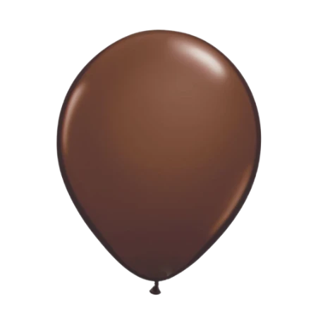 Schokoladenbrauner Latexballon in klassischer Tropfenform