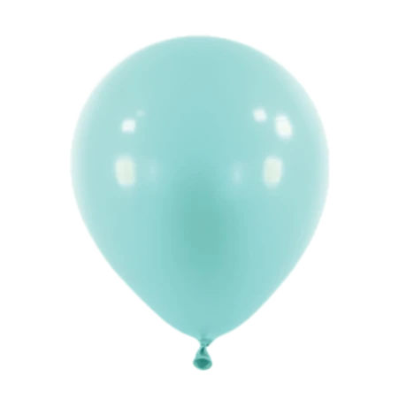 Karibikblauer Latexballon in klassischer Tropfenform