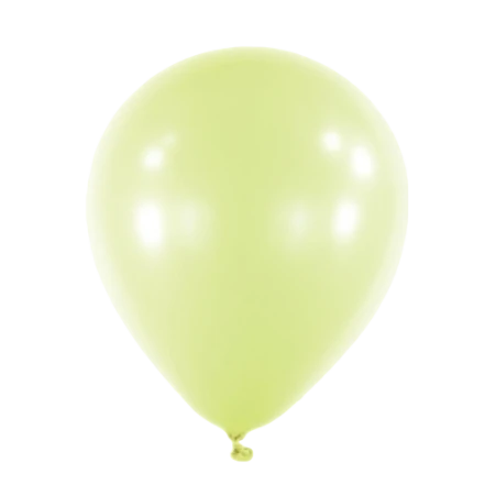 Pistaziengrüner Latexballon in klassischer Tropfenform