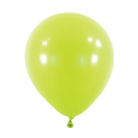 Kiwigrüner Latexballon in klassischer Tropfenform