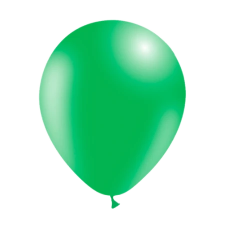 Grasgrüner Latexballon in klassischer Tropfenform