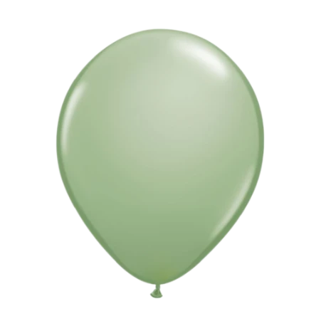 Kaktusgrüner Latexballon in klassischer Tropfenform
